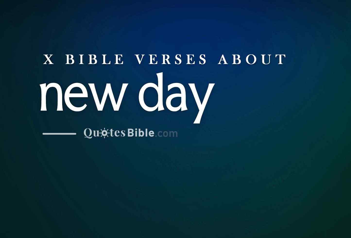new day bible verses photo