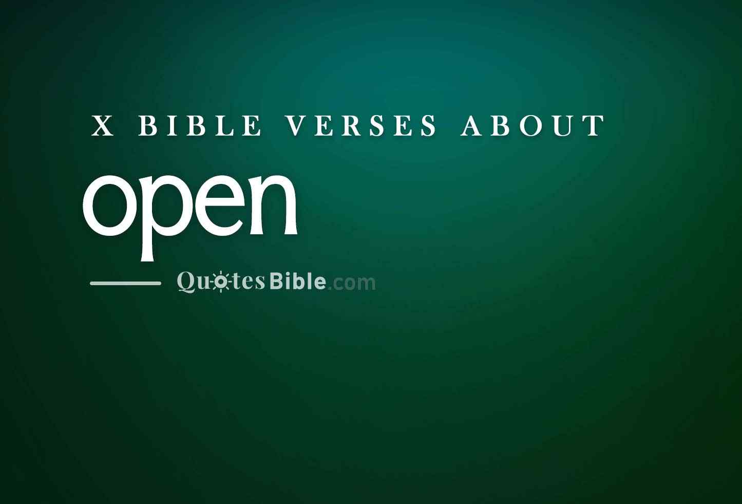 open bible verses photo