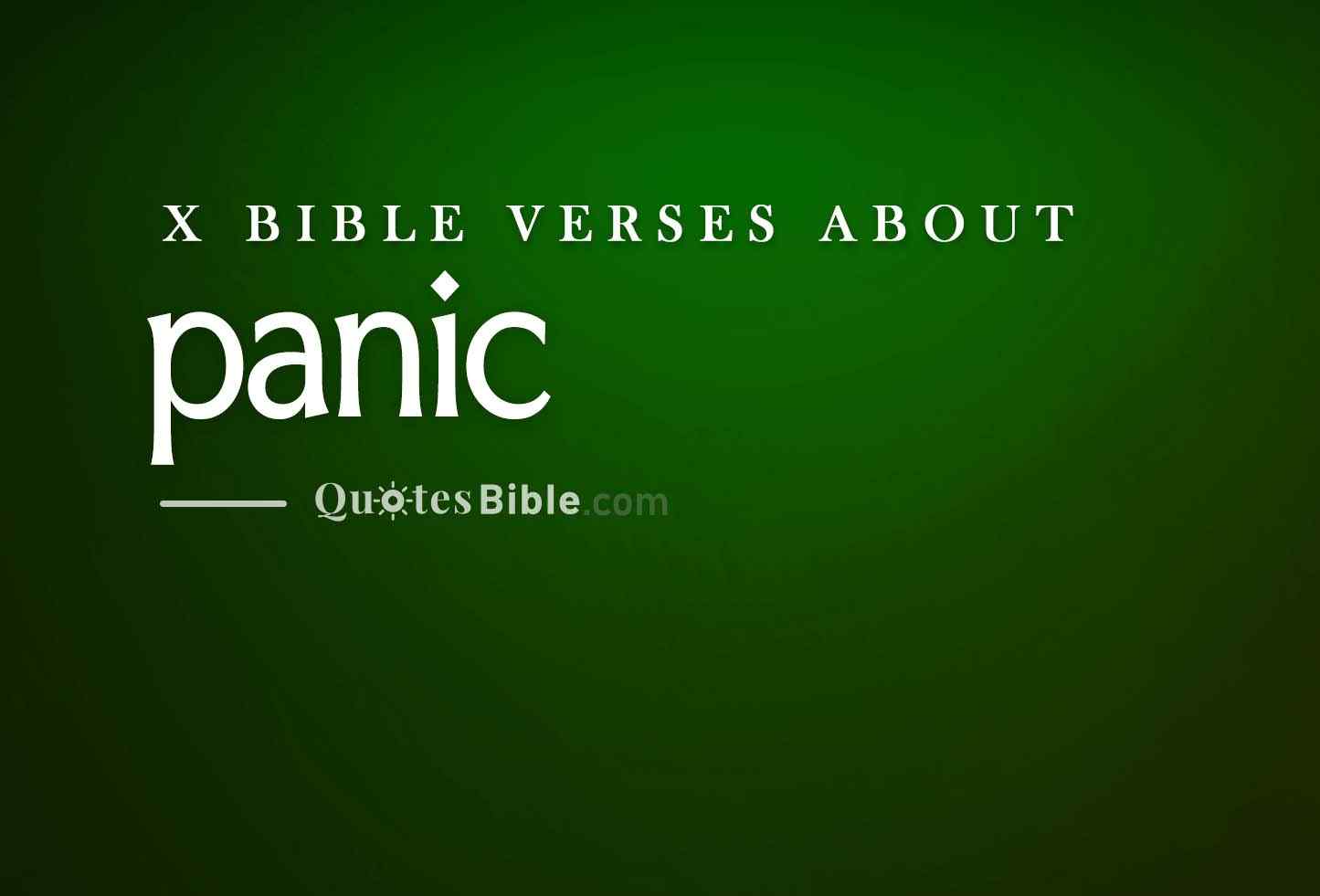 panic bible verses photo