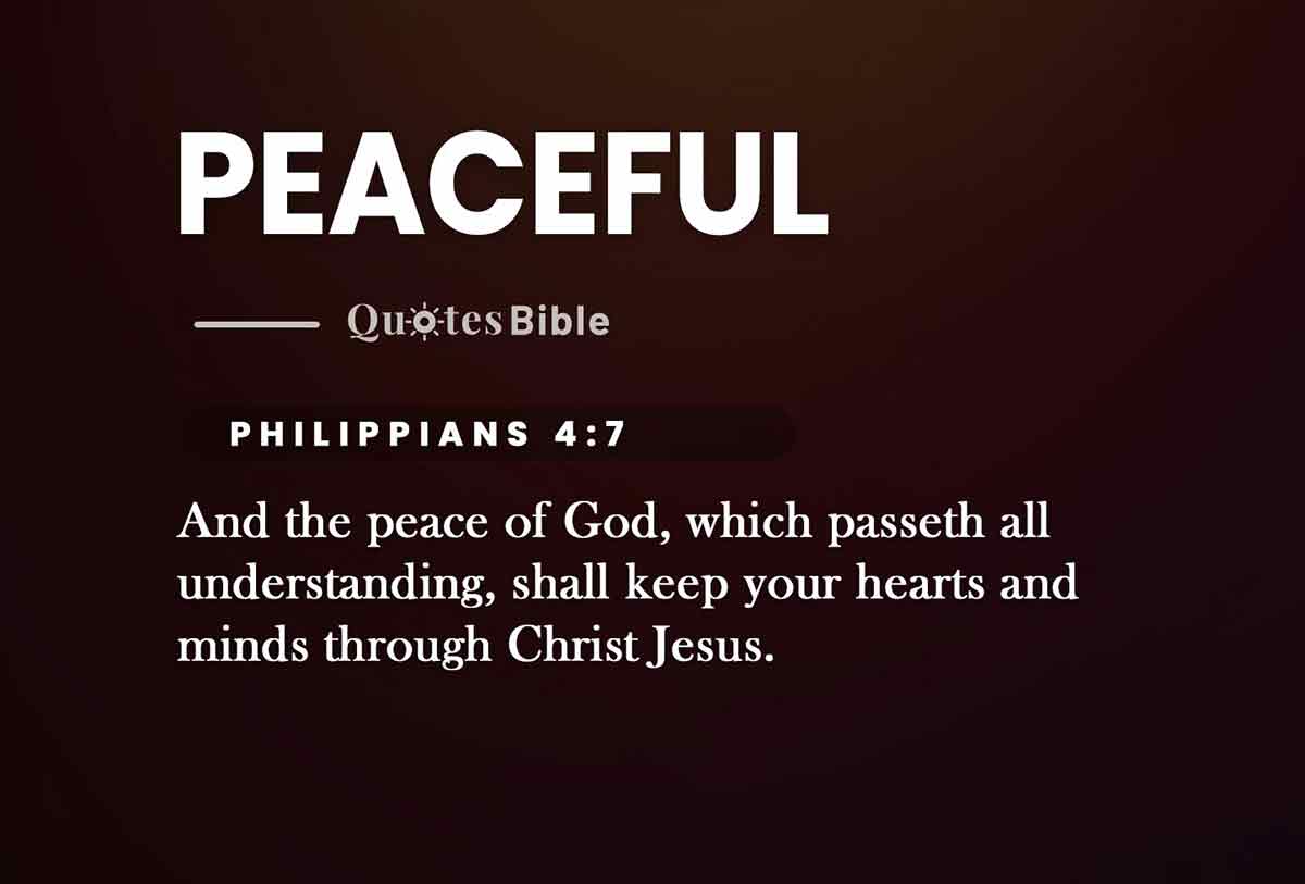 peaceful bible verses photo