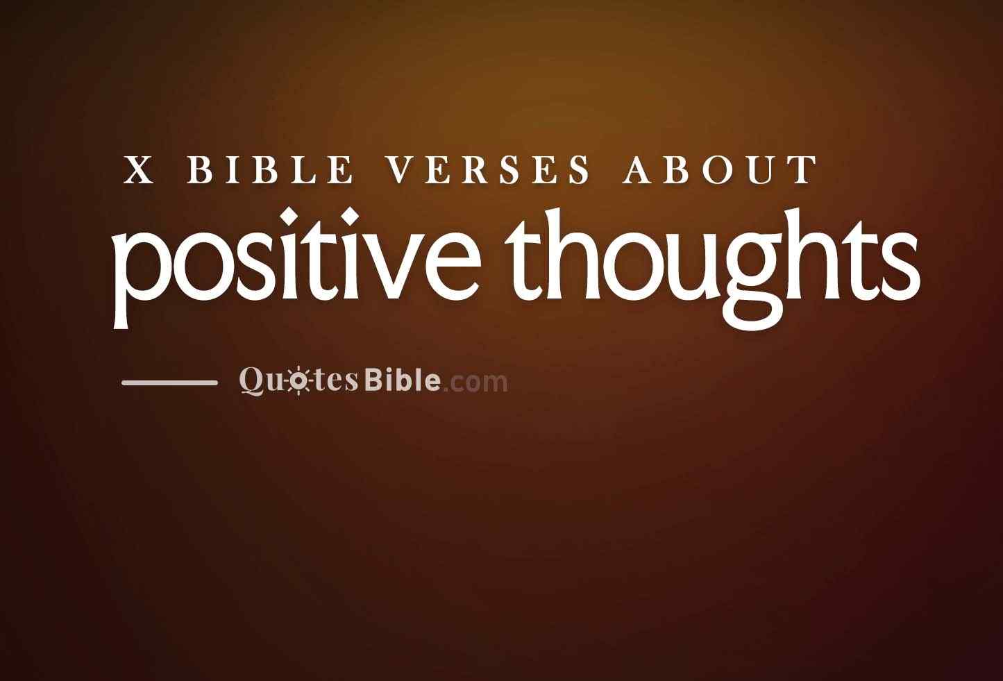 positive thoughts bible verses photo