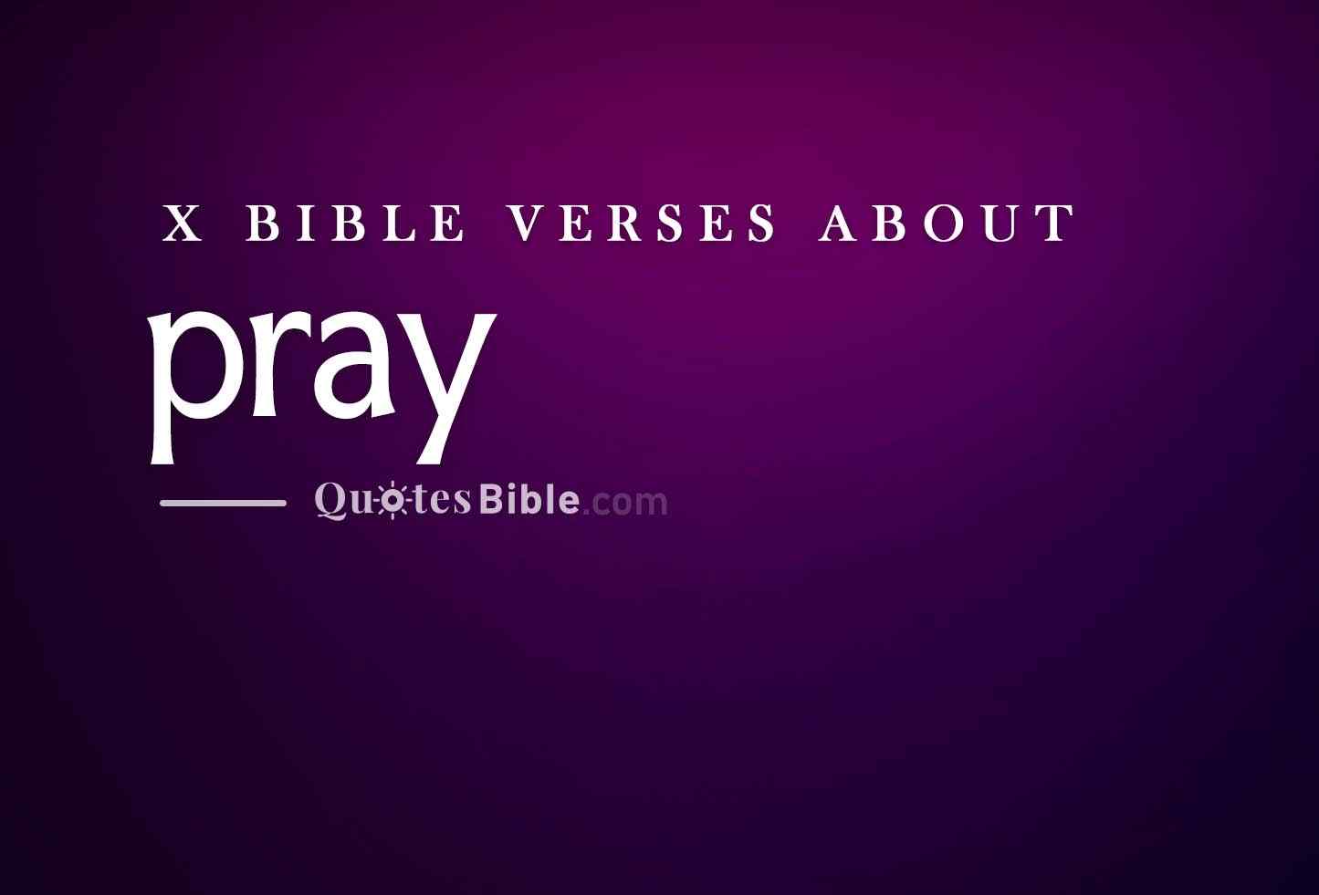 pray bible verses photo