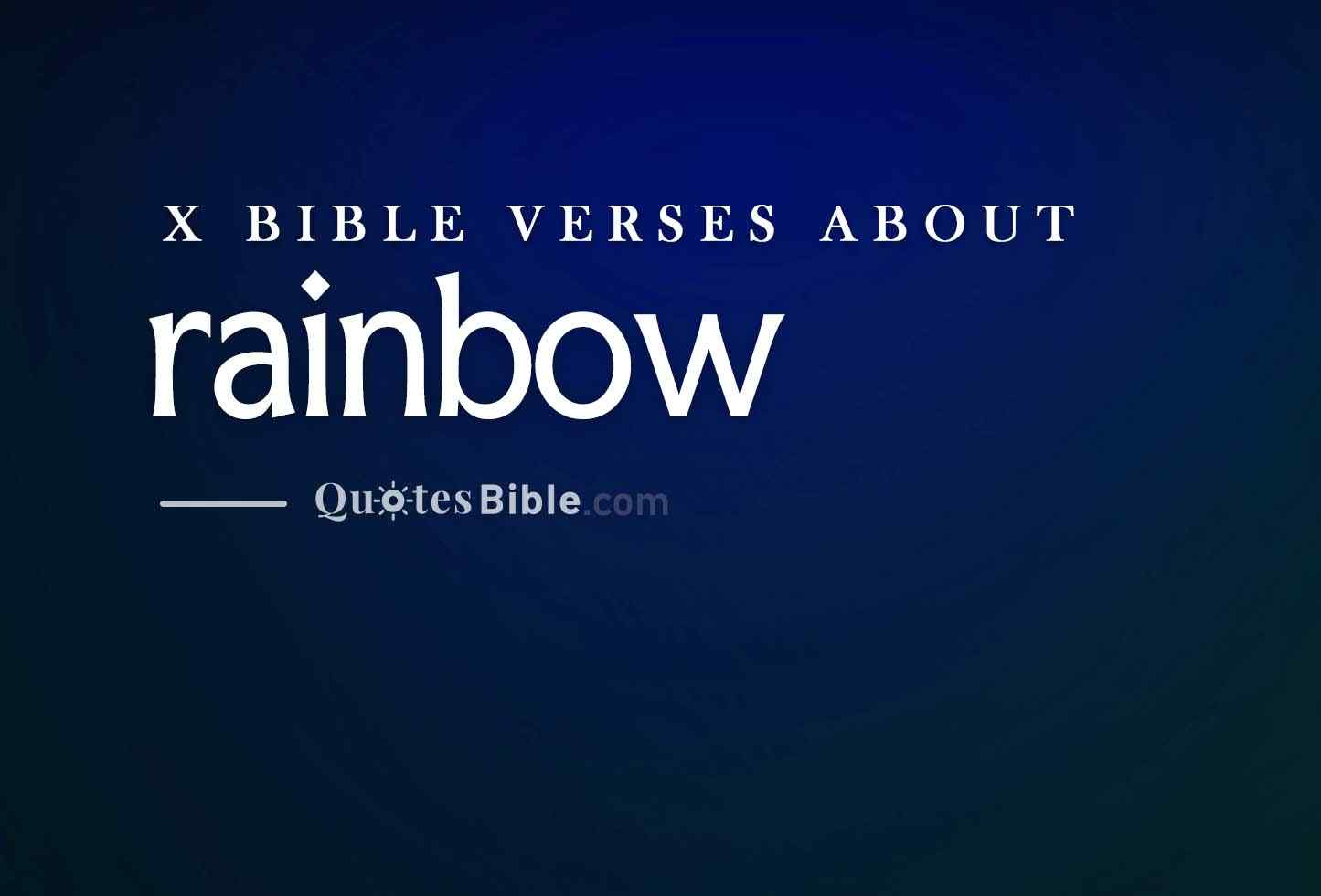 rainbow bible verses photo