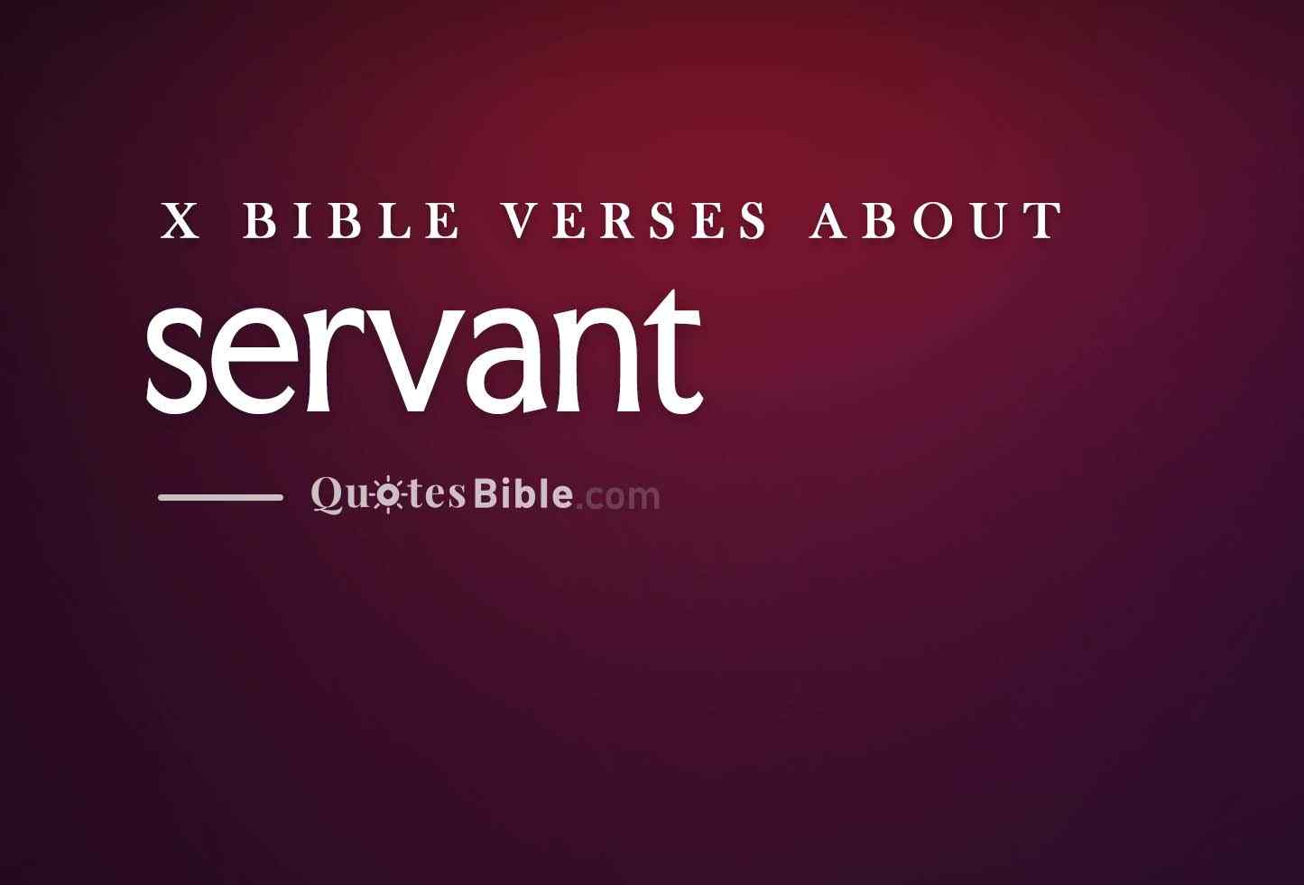servant bible verses photo