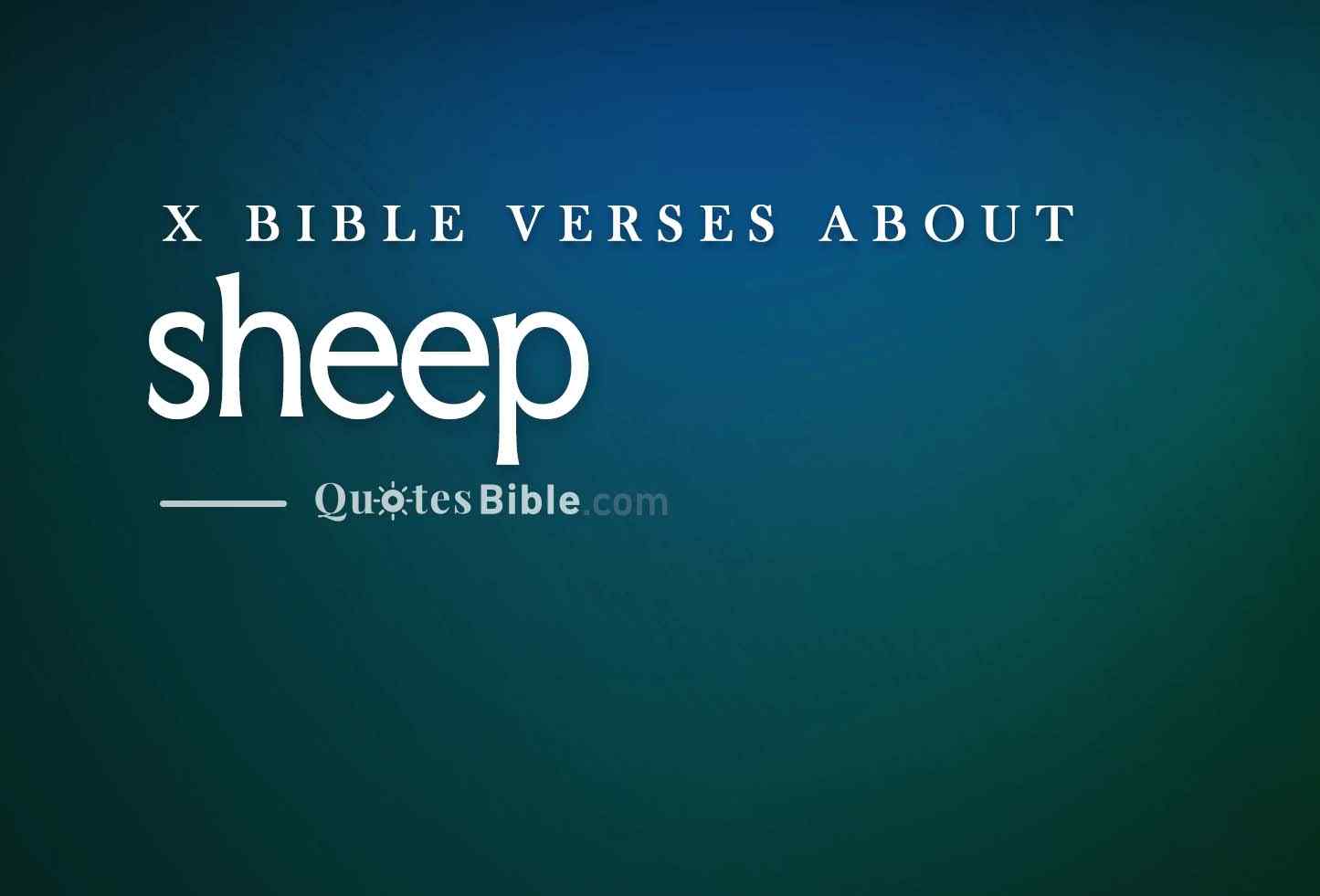 sheep bible verses photo