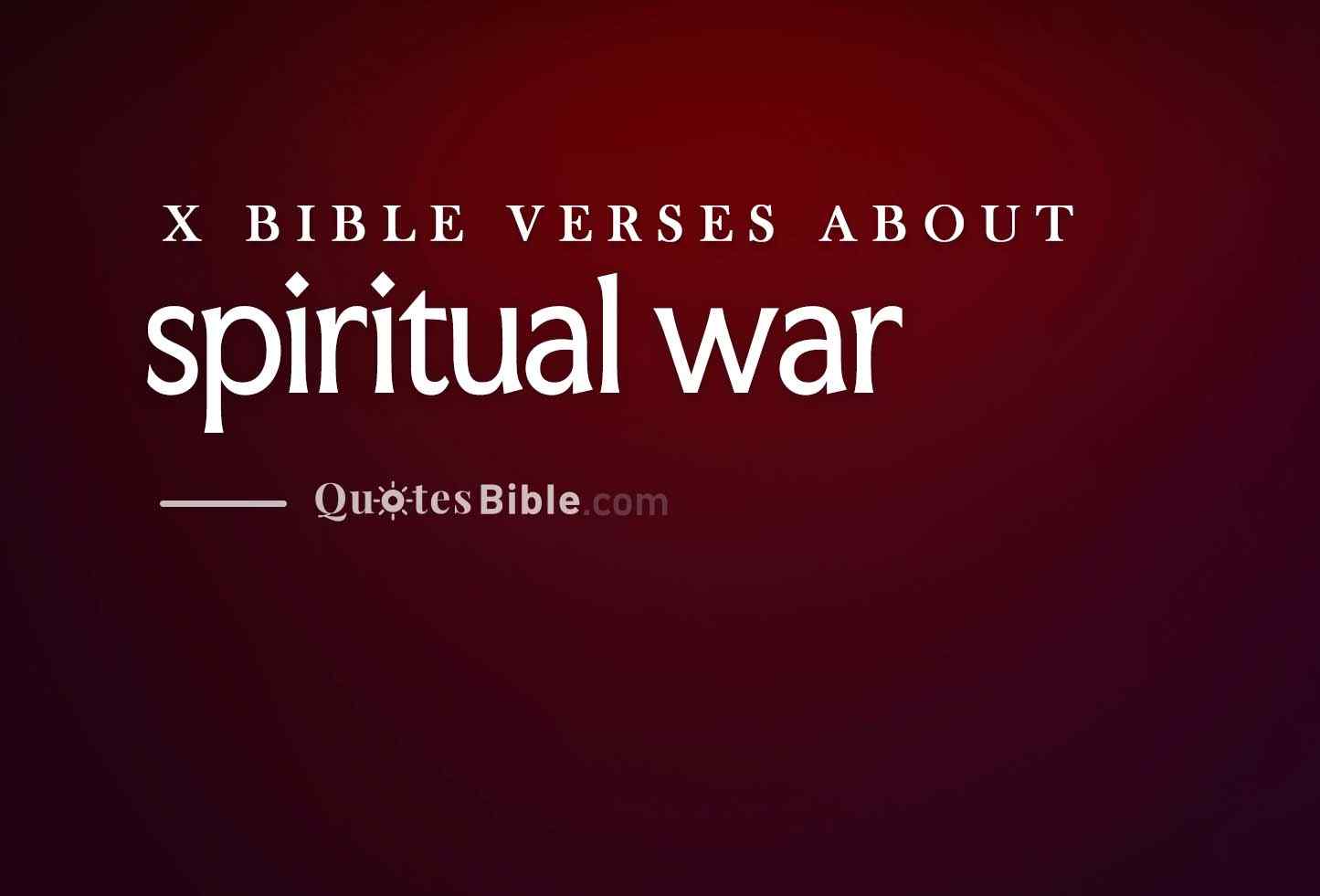 spiritual war bible verses photo