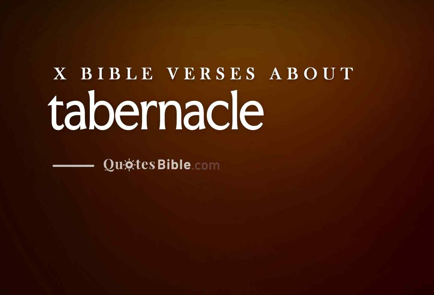 tabernacle bible verses photo