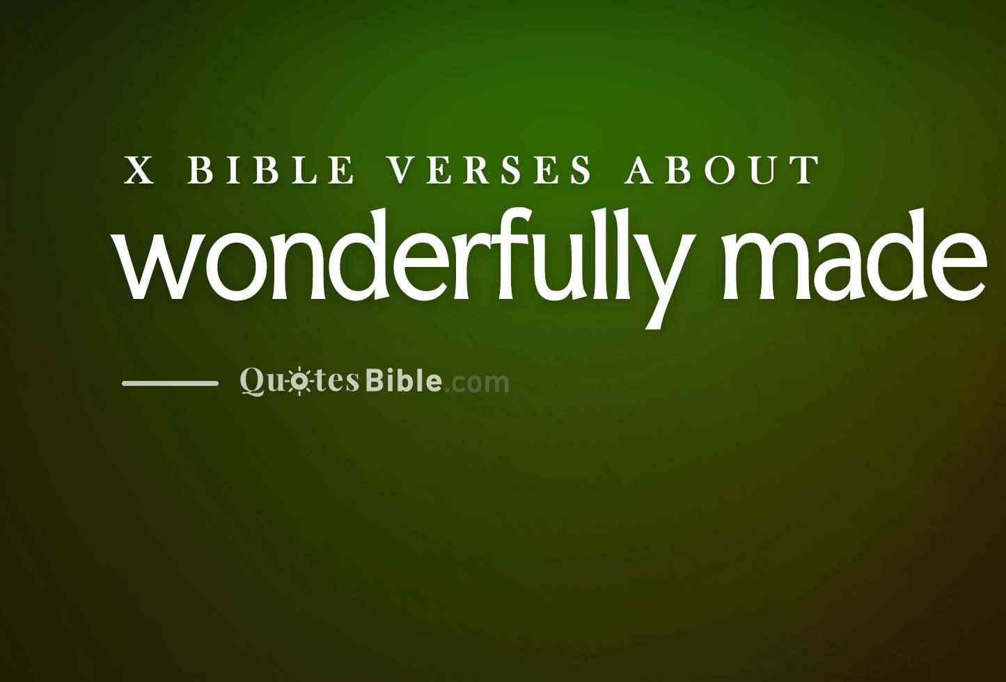 wonderfully made bible verses photo